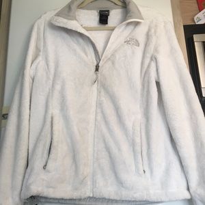 size M white northface